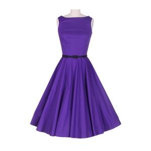 Retro purple swing dress (Size XS)